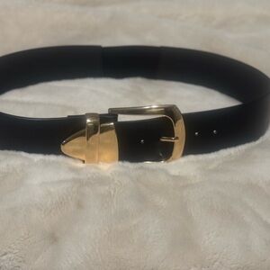 Black Belt with Gold Buckle